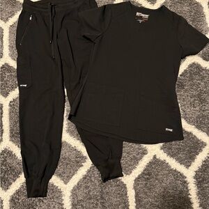 Grey's Anatomy Black Scrub Set